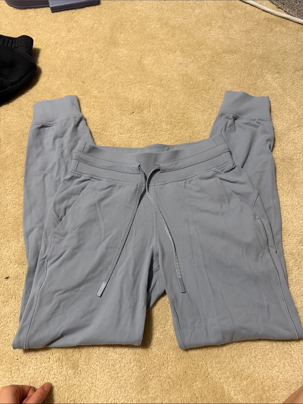 lululemon athletica Light Blueish Gray Drawstring Jogger Pants